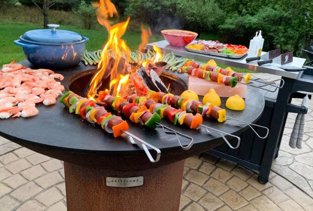 barbecue in corten arteflame